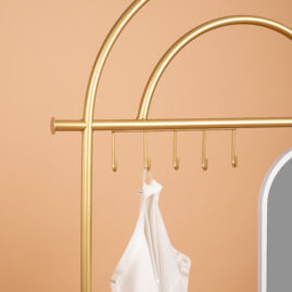 Alternative view of Aynalı Portmanto Puf Bench Ayakkabılık Telli Raf