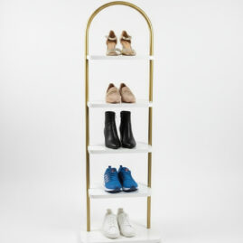 Alternative view of İkili Ayakkabılık Düzenleyici Çok Amaçlı Raf Konsept Sunta Raf Metal Ayakkabılı