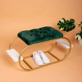 Alternative view of AYAKKABILIK PUF BENCH DÖŞEMELİ KAPI GİRİŞİ PUF KAPI GİRİŞİ DÜZENLEYİCİ DÜĞMELİ 2 RAFLI